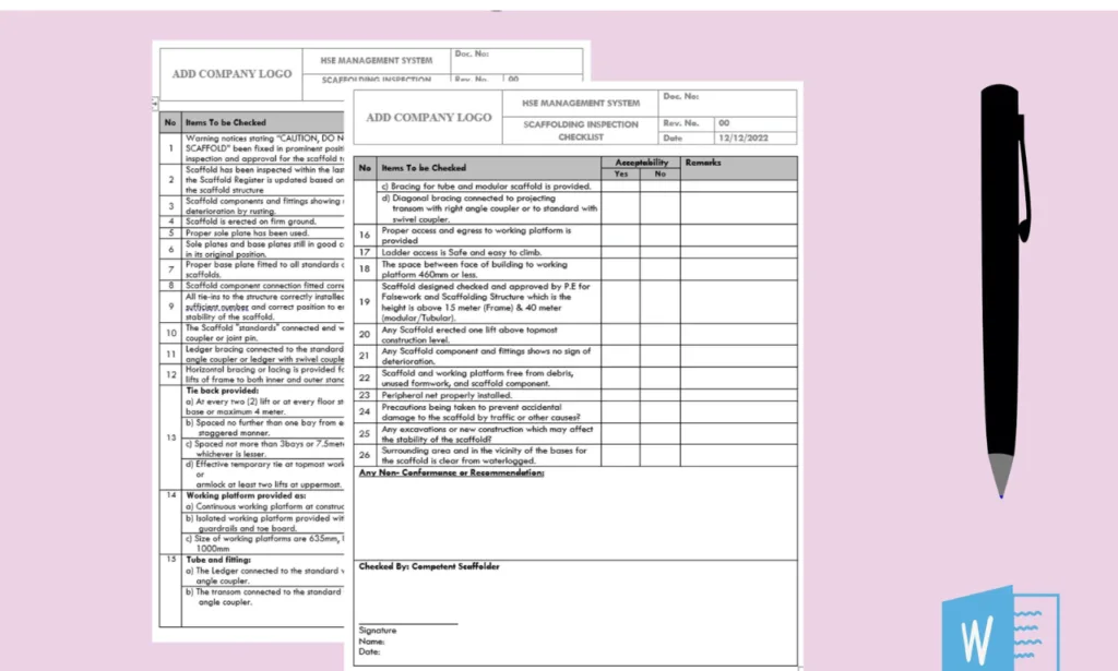 Essential Daily Scaffold Pre-Use Checks Guide 3 Daily Scaffold Pre-Use Checks