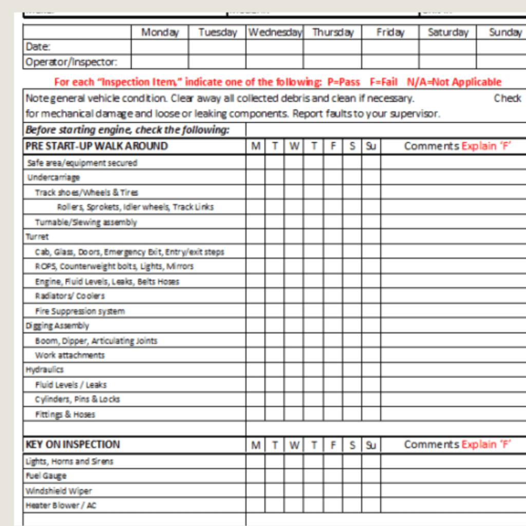 Daily Scaffold Pre-Use Checks