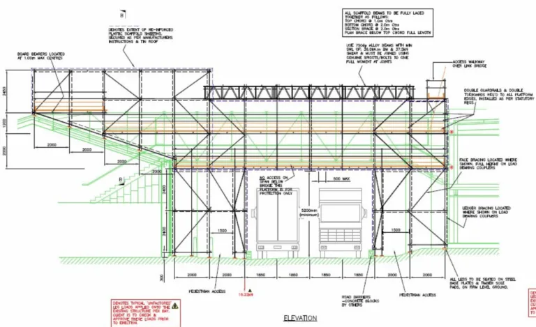 Scaffold Elevation Drawings 1
