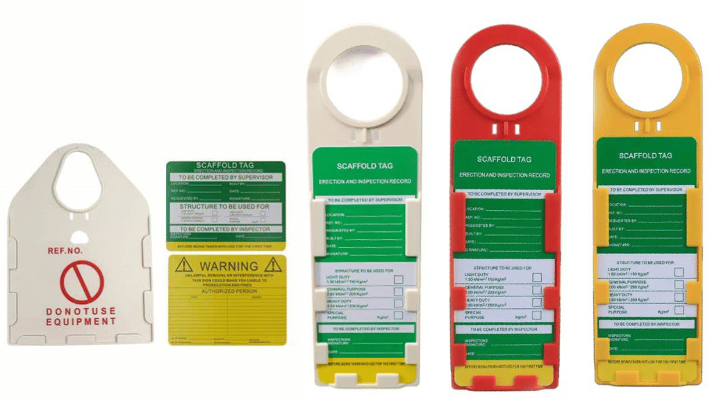 Scaffold Inspection Tags