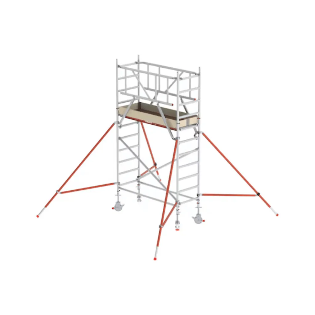 Static and Mobile Scaffold Towers: Key Differences 3 Mobile Scaffold Tower Adjustable Legs