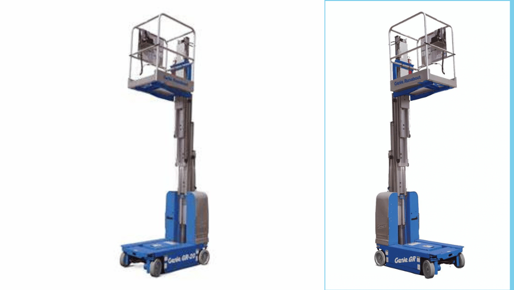 Man lift used for construction work