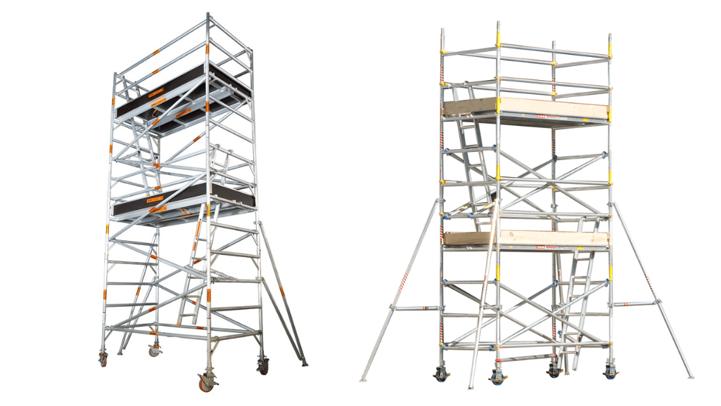 Mobile Scaffold Tower Adjustable Legs