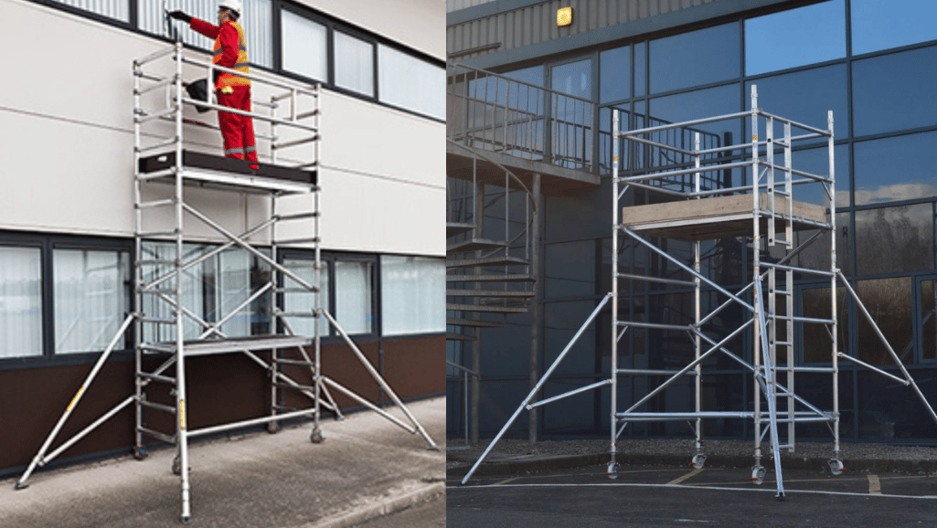 Mobile Scaffold Tower Adjustable Legs