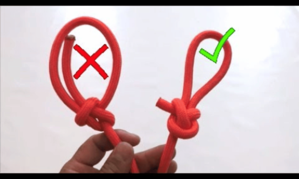 common mistakes scaffold knot