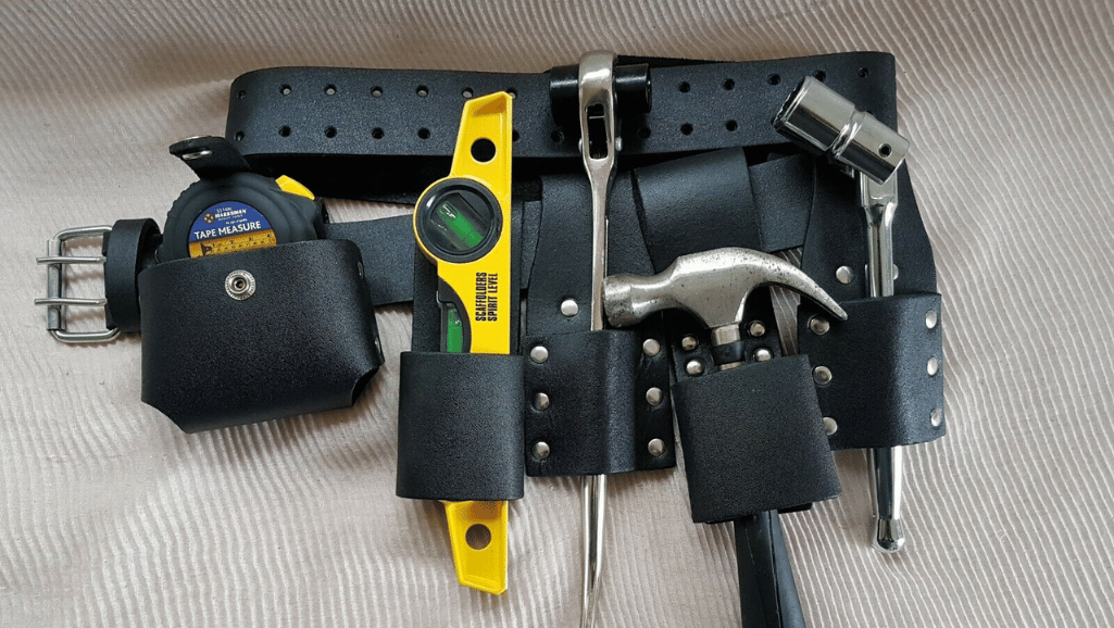 Scaffolding Leather Tool Belt