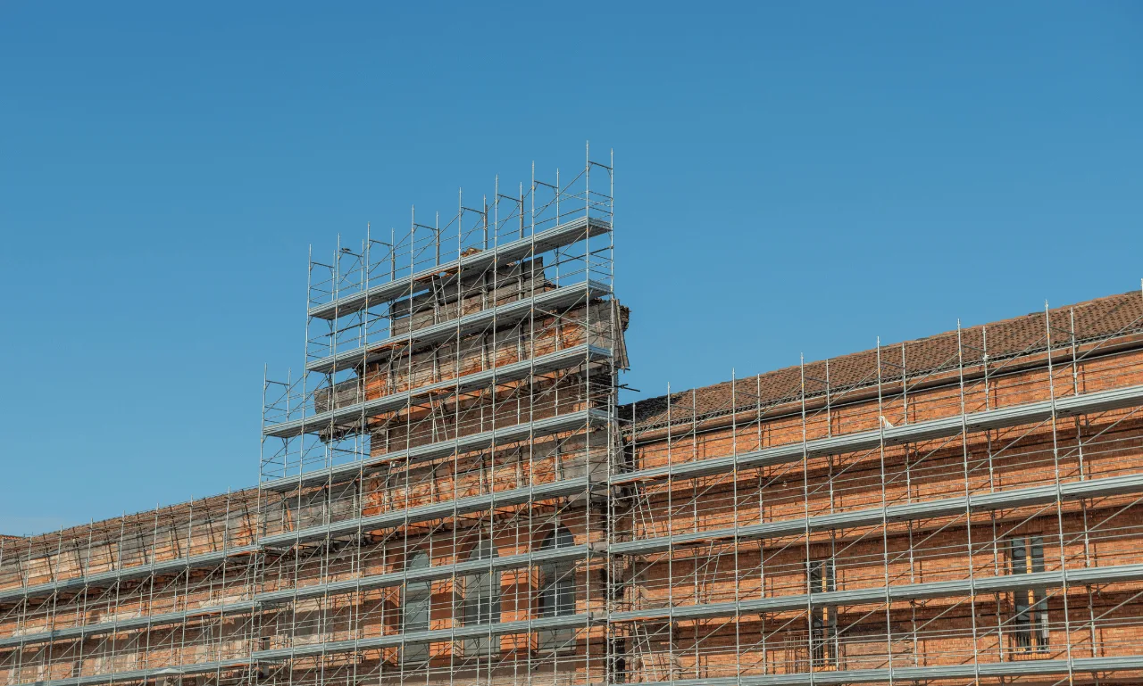 Raking Shore Scaffolding
