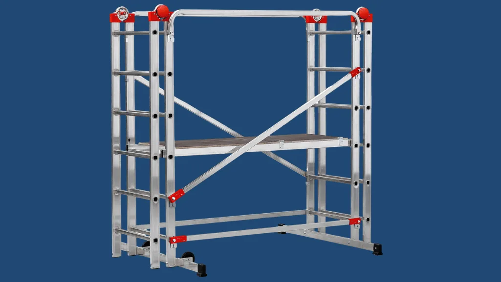 Compact and convenient storage options for mini scaffolding