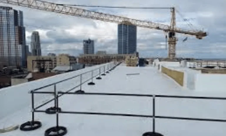 guardrails are required for scaffold work over 10 feet