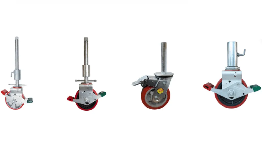 Top-Quality Scaffolding Wheels for Optimal Stability and Mobility 7 A storefront showcasing various scaffolding casters available for purchase.