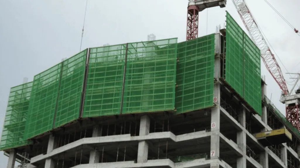 debris netting installation